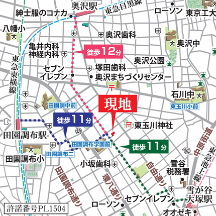 現地案内図